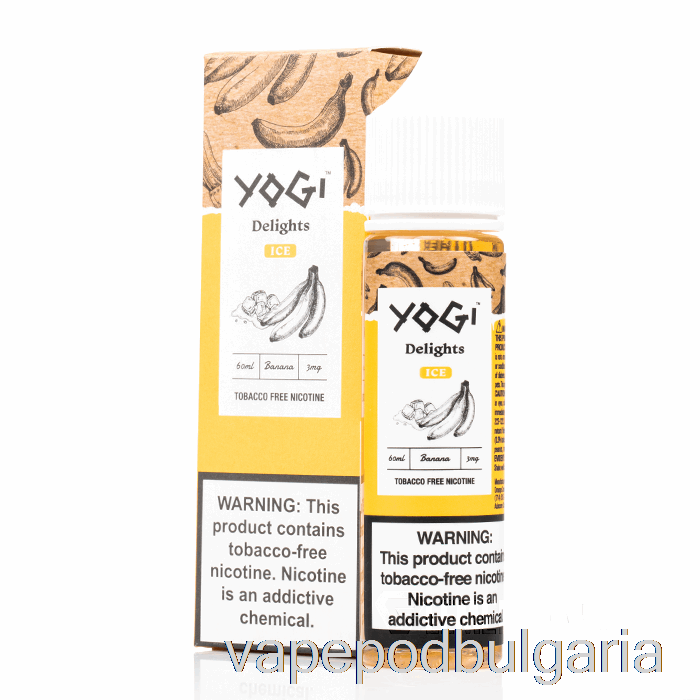 Vape Течности Banana Ice - Yogi Delights - 60ml 3mg